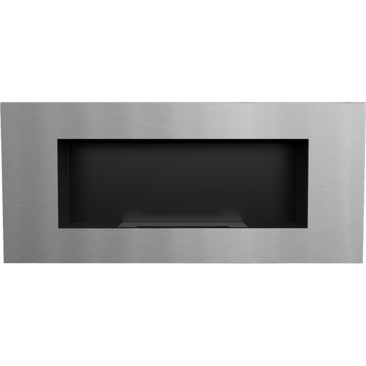 Douglas Brushed Stainless Steel 900mm 3kW Bioethanol Fire